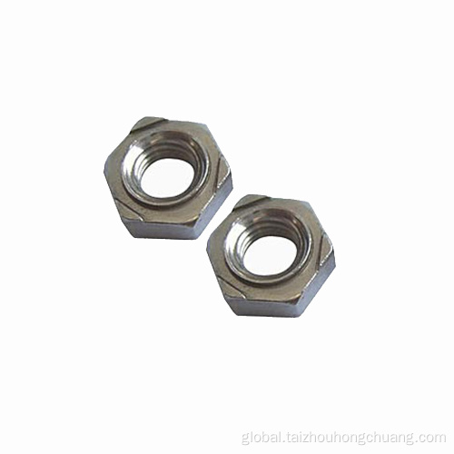 Carbon Steel Nut Colored Insert Zinc Plated Hex Weld Nuts Supplier